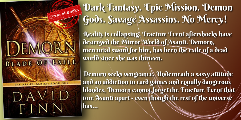 Demorn - Blade of Exile (The Asanti Series Book 1) by David Finn tweet
