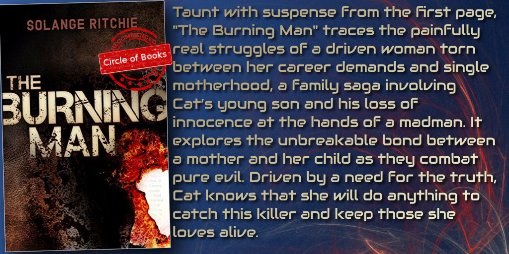 The Burning Man a psychological thriller by Solange Ritchie