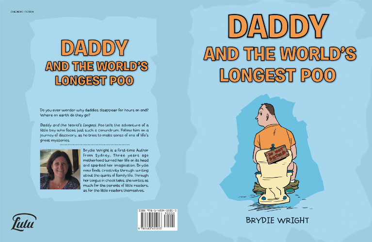 Daddy and the world's longest poo by Brydie Wright - full cover