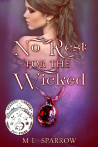 Front cover No Rest for the Wicked by M L Sparrow