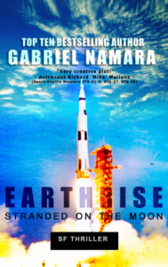 Front cover earthrise - stranded on the moon by Gabriel Namara october2017