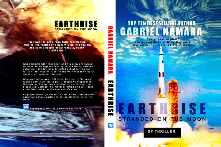 Full cover earthrise - stranded on the moon by Gabriel Namara october 2017