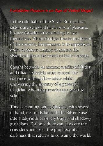 back cover Beneath the Silver Rose by T.S. Adrian