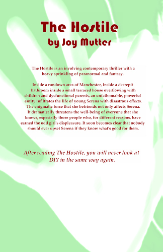 back cover The Hostile by Joy Mutter