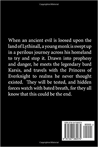 back cover The Darkness Returns (A Lythinall Novel) (Book 1) by Michael D. Nadeau