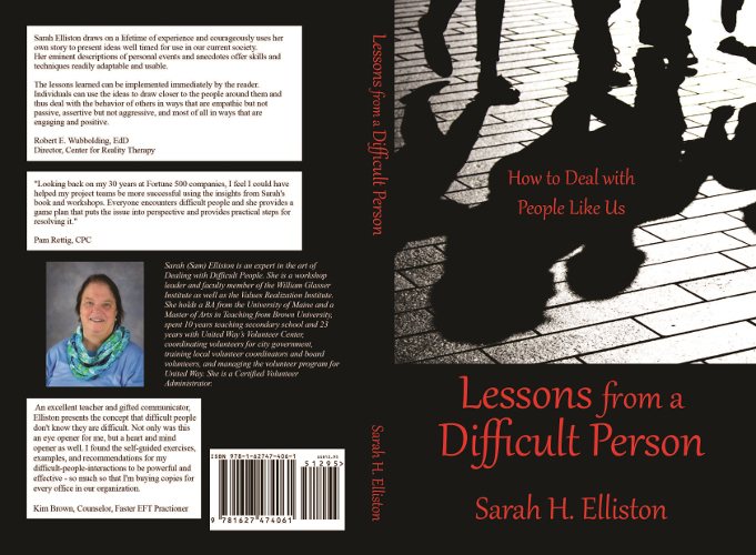 full cover Lessons from a difficult person by Sarah H. Elliston