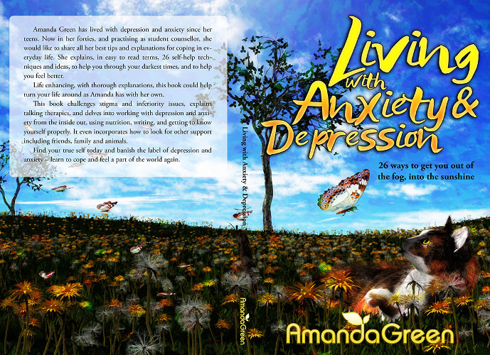full cover Living with Anxiety and Depression by Amanda Green
