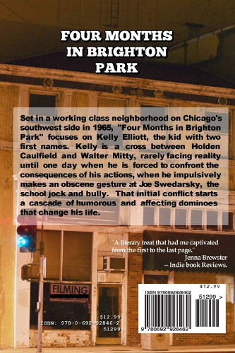 back cover Four Months in Brighton Park by Larry Ehrhorn