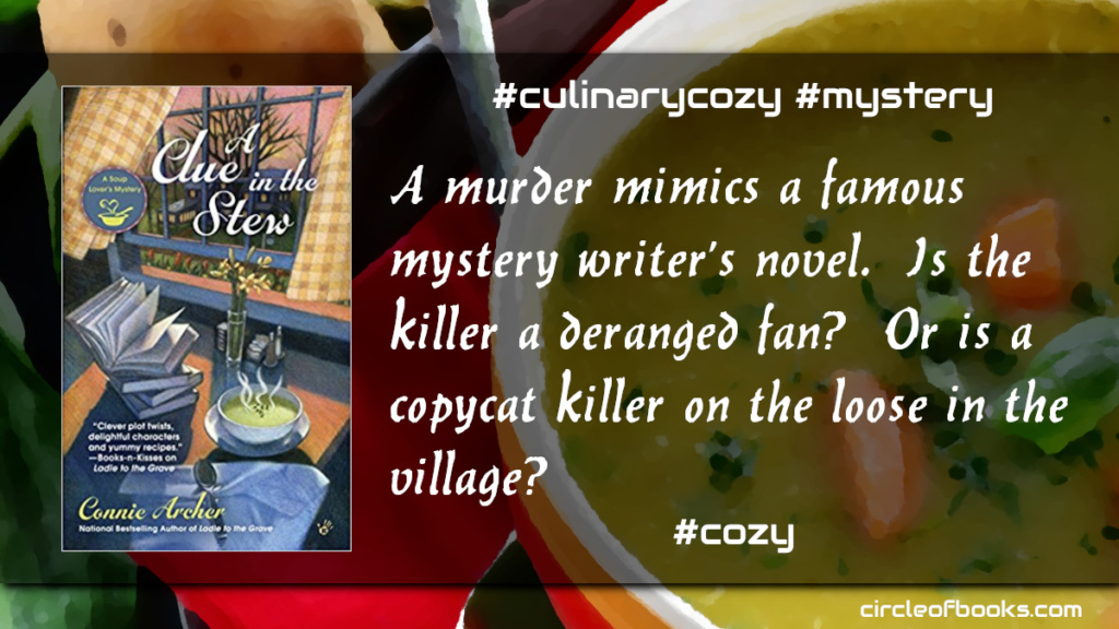 first-tweet-A-Clue-in-the-Stew-A-Soup-Lovers-Mystery-Book-5-by-connie-archer