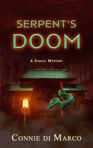front cover Serpent's Doom A zodiac mystery 4 by Connie di Marco